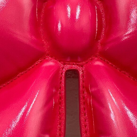 SS23 Moschino Couture Jeremy Scott Pink Inflatable Ribbon Patent Leather Bag - Picture 6 of 9